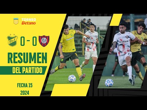 LPF 2024 - TORNEO BETANO - FECHA 15 - DEFENSA Y JUSTICIA 0 -  SAN LORENZO 0 - RESUMEN