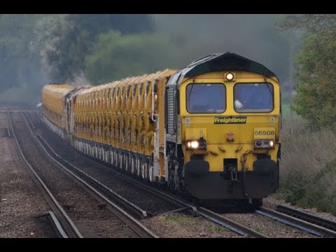 (HD) Freightliner 66508 + 66519 working 6Y19 HOBC twice at Sturry 6/5/17 & 7/5/17