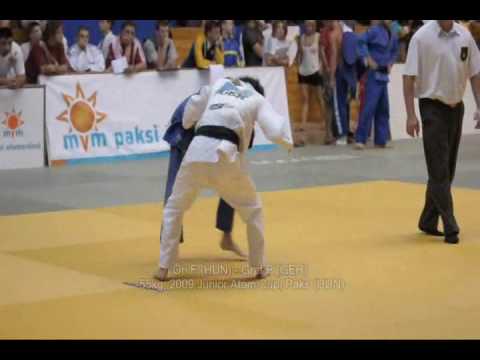 Judo 2009 Paks -55kg Őri F (HUN) - Graf P (GER) - Junior Atom Cup