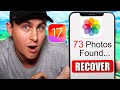 Recover Permanently Deleted Videos Photos NO COMPUTER IOS IPhone IPad IPod 2024 NEW