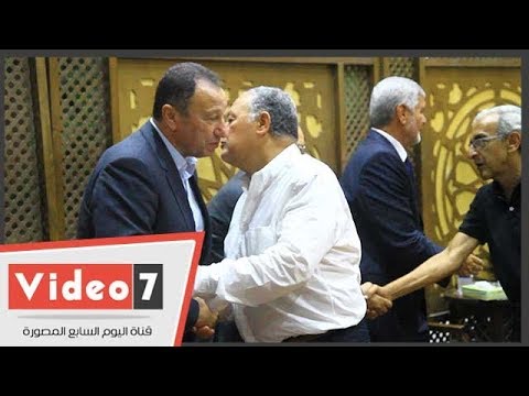 الخطيب والعامري فاروق أول الحضور في عزاء صفوت عبد الحليم