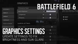 Changing the Settings to Fix Brightness and Sun Glare in Battlefield 6 (PS5)