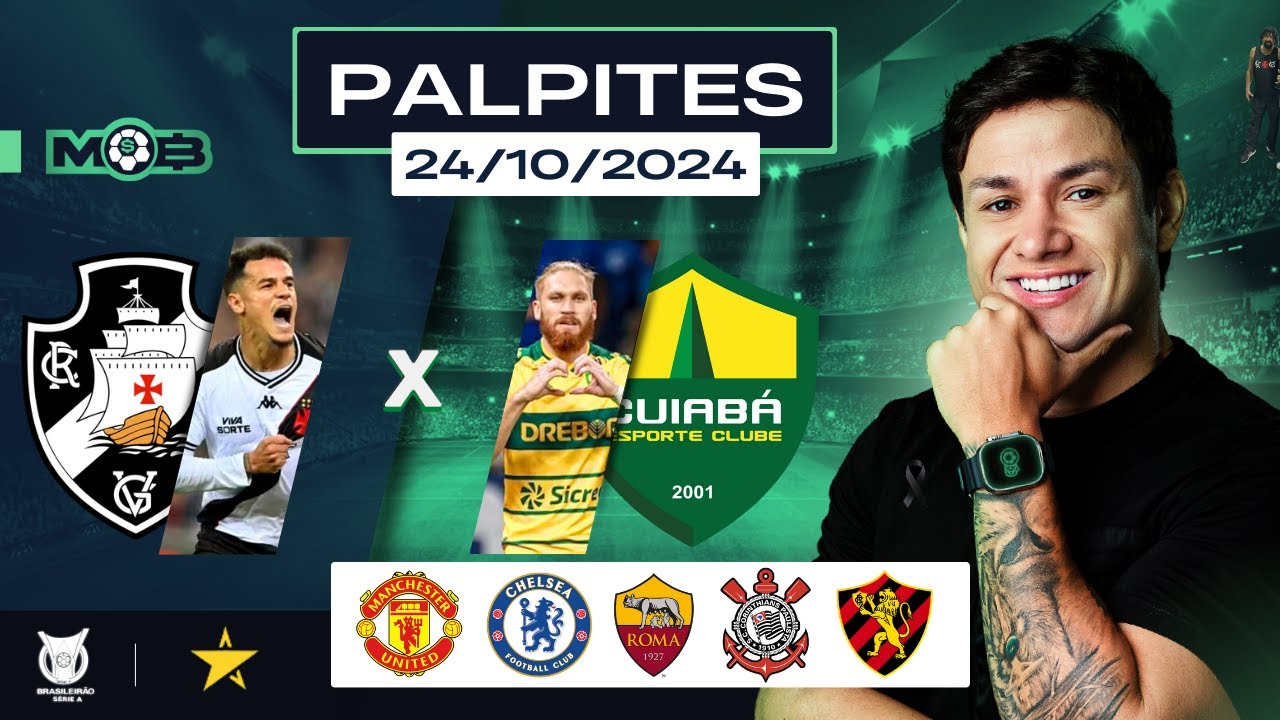 PALPITES DE FUTEBOL PARA O DIA 24 10 2024 + BILHETE PRONTO (QUINTOU NO MUNDO BET)
