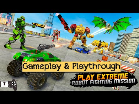 Monster Truck Robot Wars – New Dragon Robot Game - Android / iOS Gameplay