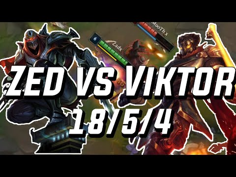 [Commentary VOD] Best Zed NA Laceration Destroying Viktor on a Diamond 1 Smurf | Laceration