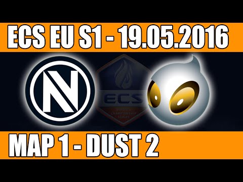 EnVyUs vs Dignitas | Map 1 (Dust 2) ECS EU Season 1 2016 CS:GO Week 5 (19.05.2016)
