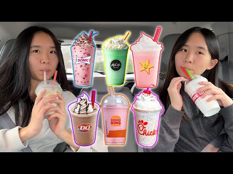 We went to Drive-Throughs to find the BEST Milkshake! | Janet and Kate