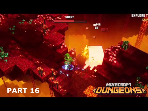 Minecraft Dungeons | Gameplay Walkthrough Part 16 |Crimson Forest Mission ! Flames of the Nether DLC