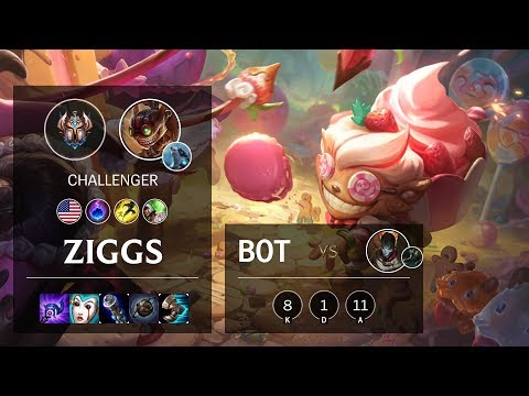 Ziggs Bot vs Jhin - NA Challenger Patch 10.6