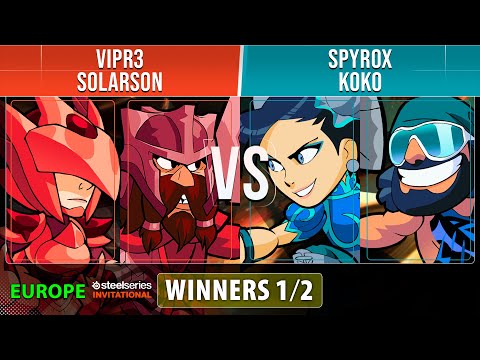 VipR3 & Solarson VS Spyrox & Koko - Top 16 - EU - Brawlhalla SteelSeries Invitational 2022