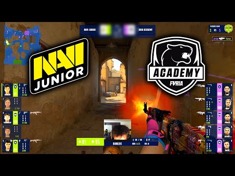 NAVI Junior vs FURIA Academy - WePlay Academy League Season 1 - DUST 2 Highlights