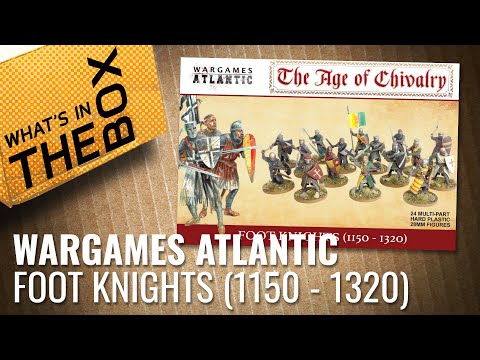 Unboxing: Foot Knights (1150 -1320) - Age Of Chivalry | Wargames Atlantic