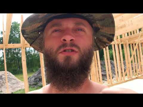 Strawbale Vlog 17 - belki stropu i zastrzały