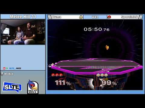 Melee Hill 11: Kuma (Sheik) Vs. Sporsinick (Samus) - WR2
