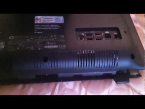 HP 100B All-in-One PC: How To Remove Back Cover & Replace Memory (RAM)