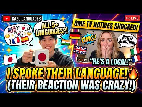 Kazu Languages | Switching 5 Languages In 1 Minute To Confuse Strangers!!!