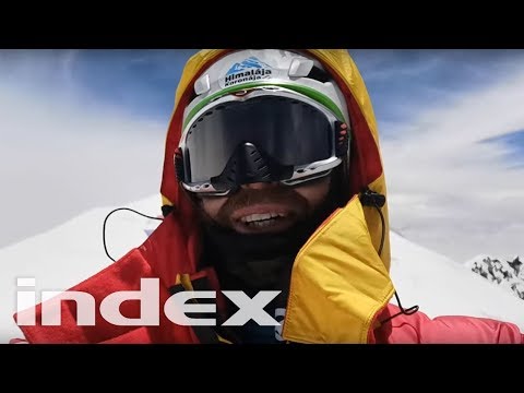 Suhajda Szilárd a K2 csúcsán - Az Indexnek küldött bejelentkezés