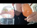 알갱이가 듬뿍있는 모구모구 복숭아맛 음료수 먹방 Mogu Mogu Peach Drink Mukbang