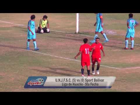 U.N.J.F.S.C. (5) vs (0) SPORT BOLÍVAR - FÚTBOL HUACHANO - 5TA FECHA/2018.