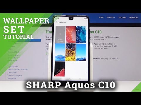 How to Chanage Wallpaper on SHARP C10 - Set Wallpaper