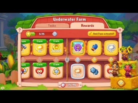 @Fishdom Win Strikes Level 8363 - 8368. Underwater Farm Level 29 Unlocked.