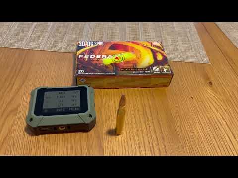 Federal Fusion .30-06 Springfield 165 grain Chronograph Test (Athlon Rangecraft)