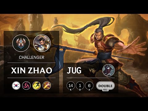 Xin Zhao Jungle vs Kayn - KR Challenger Patch 9.10