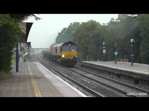 66013 + Repainted DB 59204 on 6O26 @ Cholsey 06/07/12