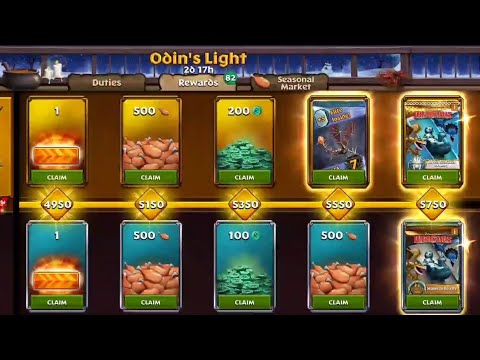 GETTING ALL THE REWARDS IN ODIN's LIGHT ALPHA PASS PREMIUM - Dragons: Rise of Berk