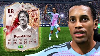¡IMPERDIBLE! 🥶 88 SBC Ícono Wildcards de Invierno Ronaldinho! Reseña del Jugador FC 26