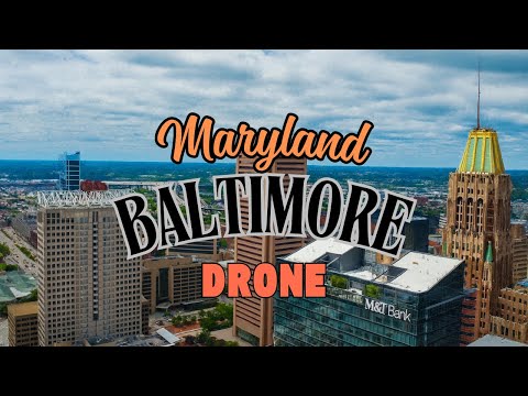 Stunning Drone Views of Baltimore, Maryland | Downtown Skyline & Harbor | DroneScape