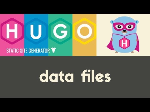 Data Files | Hugo Static Site Generator | Tutorial 20