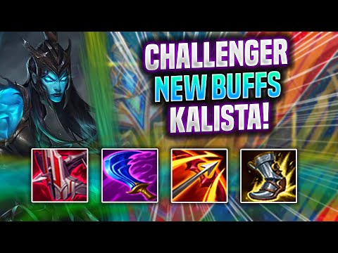 KOREAN CHALLENGER IS A GOD WITH KALISTA NEW BUFFS! - Challenger Plays Kalista ADC vs Cassiopeia! |
