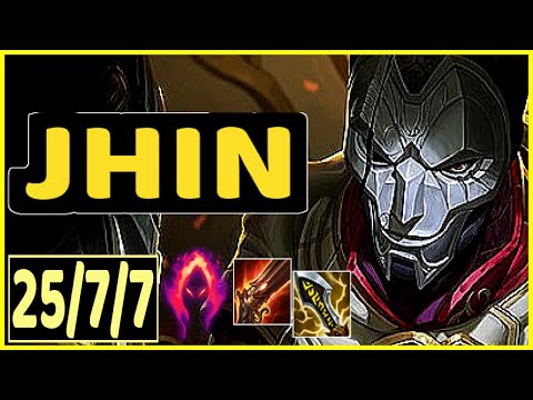 JHIN VS DRAVEN - 25/7/7 KDA ADC GAMEPLAY