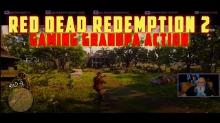 Red Dead 2 Gaming action with Gramps