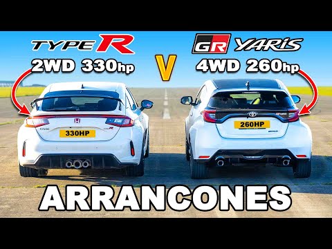 Honda Civic Type R vs Toyota GR Yaris: ARRANCONES