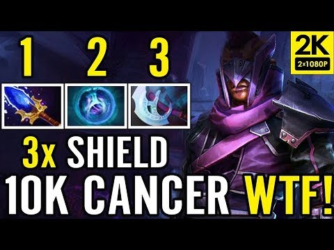 3x Shield 10K MMR Cancer Build AM Carry by ABED Dota 2