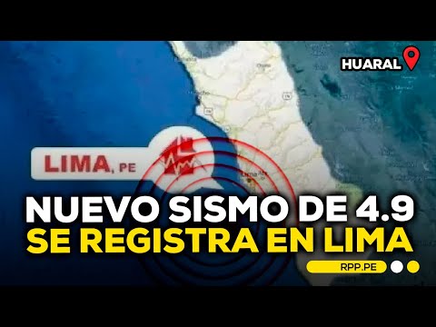 🔴 Segundo sismo del día: movimiento telúrico de 4.9 se sintió en Huaral #ECONOMIAXTODOS