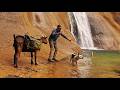 Waterfall Trout Cakes In A Sandstone Wilderness Firebox Camping Stove Prototype Testing Pack Goats