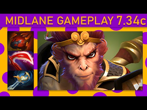 ✨Topson Monkey King 85% Kill participation! Mid Gameplay - Dota 2 Top MMR