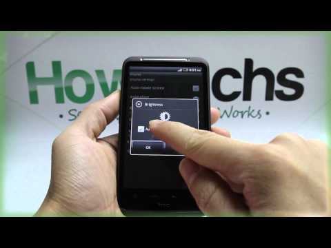 How to Adjust the Brightness on HTC Desire HD