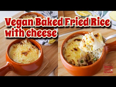 VEGAN BAKED FRIED RICE WITH CHEESE // recipes for my Hong Kong style cafe