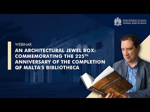 Webinar CBM - Comemorando o 225º aniversário da conclusão da Biblioteca de Malta