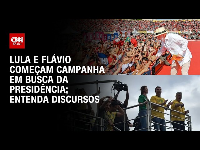 Lula volta ao passado para vender futuro, enquanto Flávio foca em falas anticorrupção; veja análise