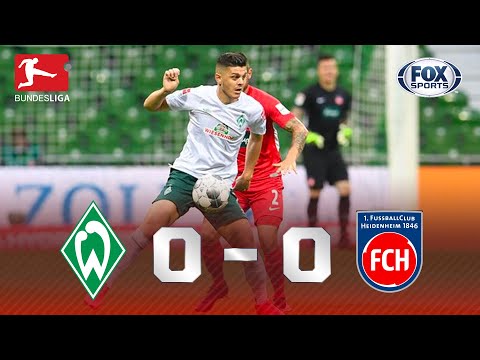 TUDO IGUAL NA BRIGA PELA PRIMEIRA DIVISÃO! Lances de Werder Bremen 0 x 0 Heindenheim na Bundesliga
