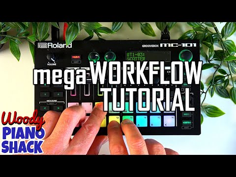 ROLAND MC 101 TUTORIAL - Sequencer, Sounds and Scatter