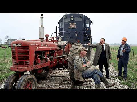 The Railroad Said Move or Lose Everything — He Parked His Farmall on the Tracks and Didn't Move