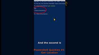 Powershell Quickes #1 - How to use Get-Location?