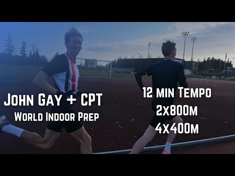 John Gay & Charles Philibert-Thiboutot - Track Workout - Indoor World Championships 3000m Prep