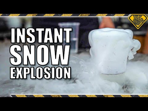 What Happens If You Mix Liquid Nitrogen and Instant Snow?